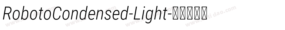 RobotoCondensed-Light字体转换