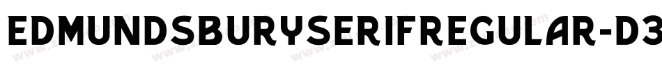 EdmundsburySerifRegular-D3M3字体转换