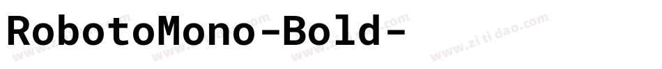 RobotoMono-Bold字体转换