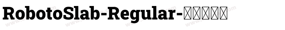 RobotoSlab-Regular字体转换