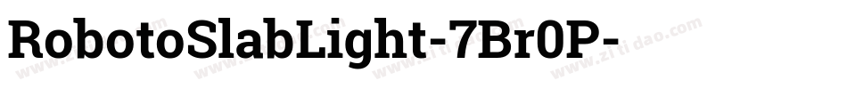 RobotoSlabLight-7Br0P字体转换