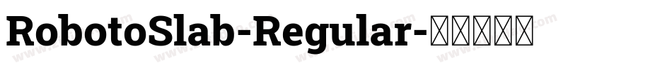 RobotoSlab-Regular字体转换