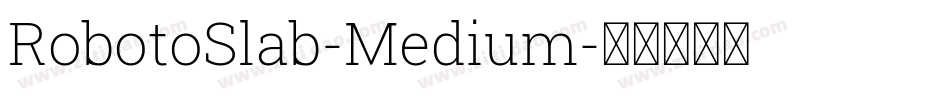 RobotoSlab-Medium字体转换