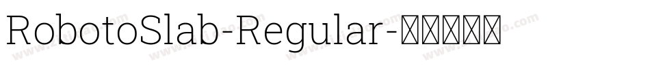 RobotoSlab-Regular字体转换