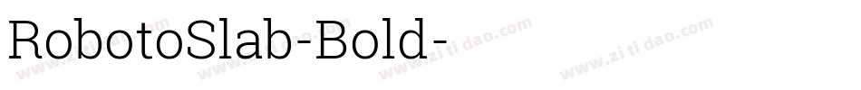 RobotoSlab-Bold字体转换