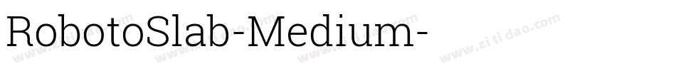 RobotoSlab-Medium字体转换
