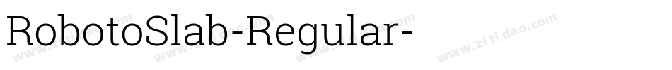 RobotoSlab-Regular字体转换
