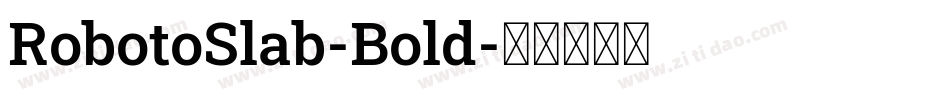 RobotoSlab-Bold字体转换
