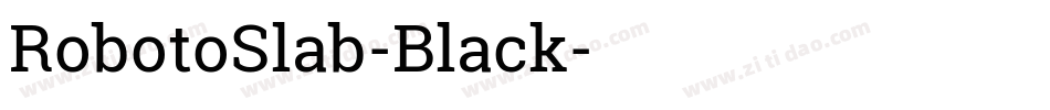 RobotoSlab-Black字体转换