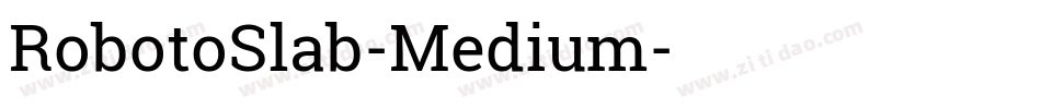 RobotoSlab-Medium字体转换