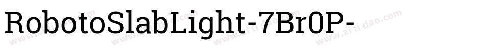 RobotoSlabLight-7Br0P字体转换
