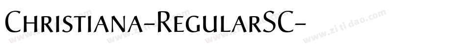 Christiana-RegularSC字体转换