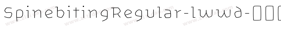 SpinebitingRegular-lwwd字体转换