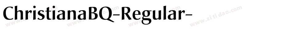 ChristianaBQ-Regular字体转换