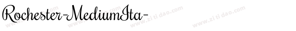 Rochester-MediumIta字体转换