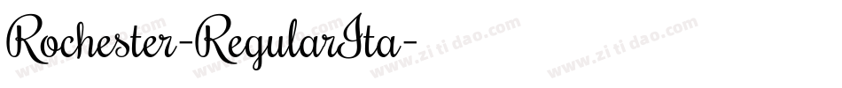 Rochester-RegularIta字体转换