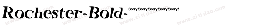 Rochester-Bold字体转换