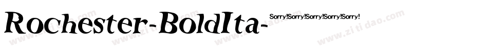 Rochester-BoldIta字体转换