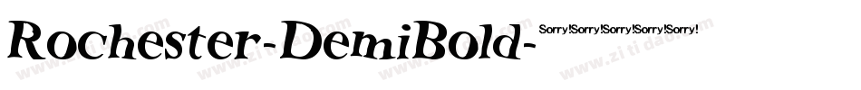 Rochester-DemiBold字体转换