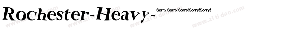 Rochester-Heavy字体转换