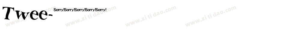 Twee字体转换