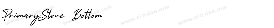 PrimaryStone-Bottom字体转换