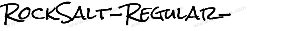 RockSalt-Regular字体转换