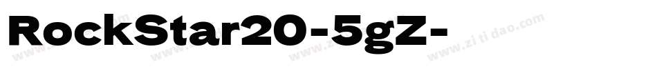 RockStar20-5gZ字体转换