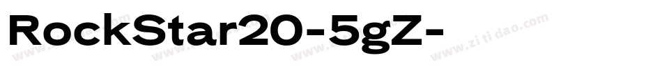 RockStar20-5gZ字体转换
