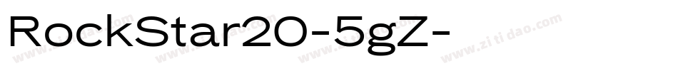 RockStar20-5gZ字体转换