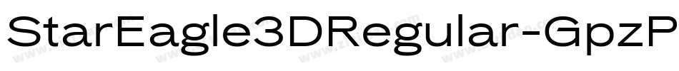 StarEagle3DRegular-GpzP字体转换