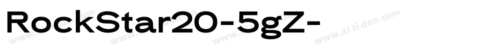 RockStar20-5gZ字体转换