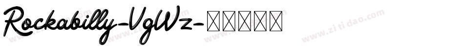 Rockabilly-VgWz字体转换