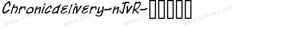 Chronicdelivery-nJvR字体转换