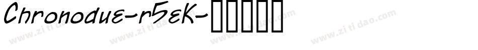 Chronodue-r5eK字体转换