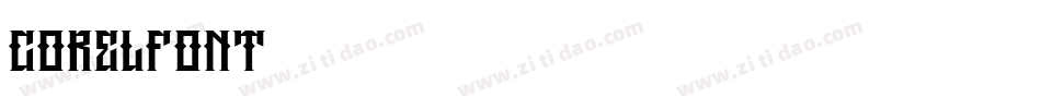 CorelFont10803字体转换