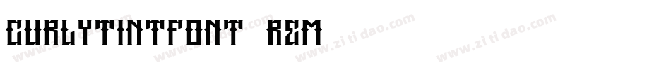 CurlytintFont-Rem6字体转换