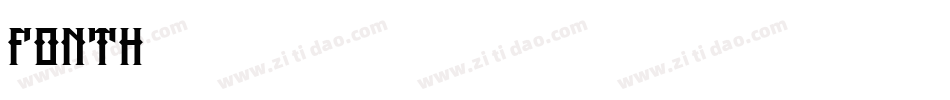 FONTH字体转换