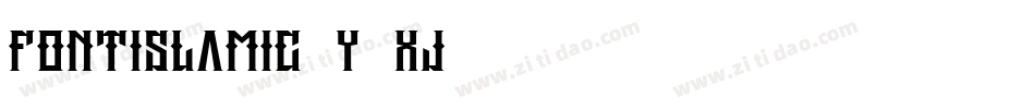 FontIslamic-Y9xj字体转换