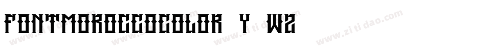 FontMoroccoColor-y2WZ字体转换