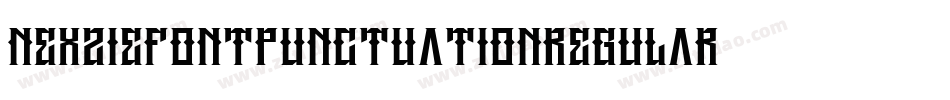 NexzieFontPunctuationRegular-5YKG字体转换