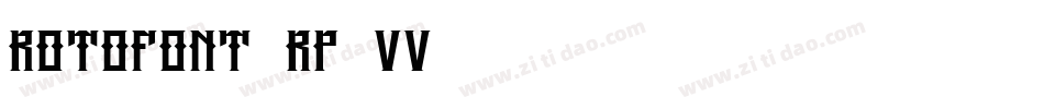 RotoFont-Rp9vv字体转换