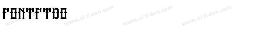 fontftdo字体转换