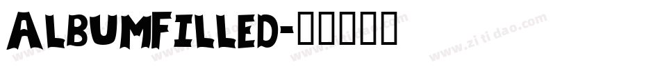 AlbumFilled字体转换