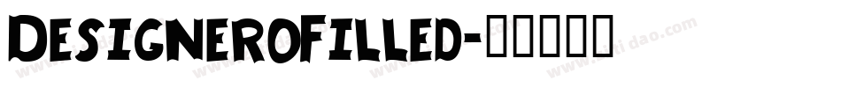 DesigneroFilled字体转换