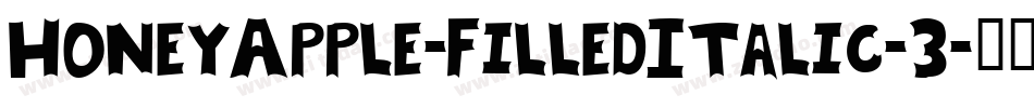 HoneyApple-FilledItalic-3字体转换