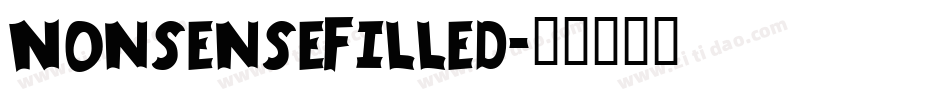 NonsenseFilled字体转换