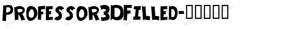 Professor3DFilled字体转换
