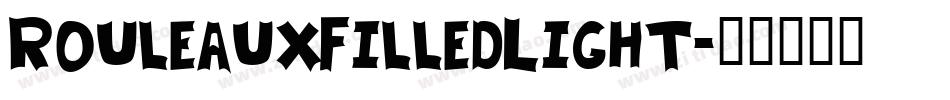 RouleauxFilledLight字体转换
