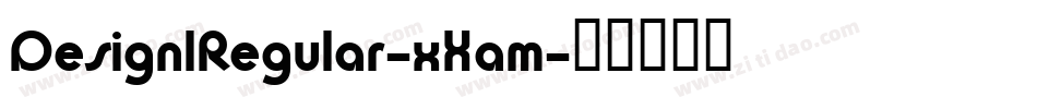 Design1Regular-xXam字体转换
